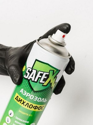 Аэрозоль дихлофос от комаров, клопов, тараканов и других насекомых SAFEX, 400 мл