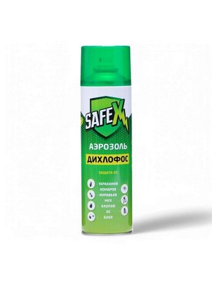 Аэрозоль дихлофос от комаров, клопов, тараканов и других насекомых SAFEX, 400 мл