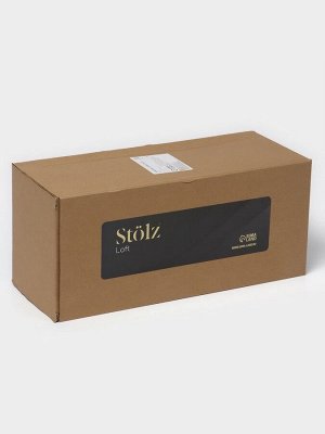 Полки для ванной Stölz, 2 шт., мыльница, чёрные