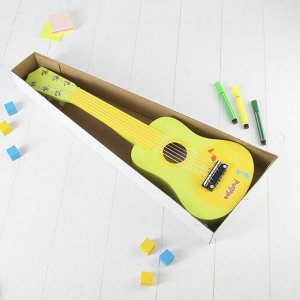 Игрушка музыкальная «Гитара», 54 см, зелёная