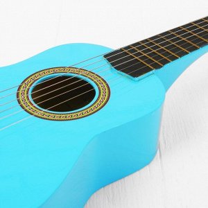 Игрушка музыкальная "Гитара", цвет голубой