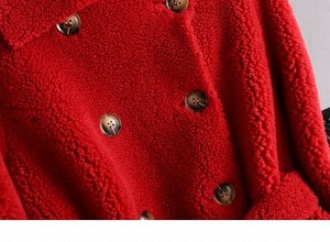 Пальто Пальто, оформленное длинными рукавами, овечья шерсть/полиэстер. Размер (обхват груди, длина рукава, длина изделия, см): S (102,57,98), M (106,58,99), L (110,59,100)