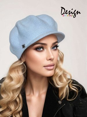 Вязаная кепи «Босфор» (небесн.)