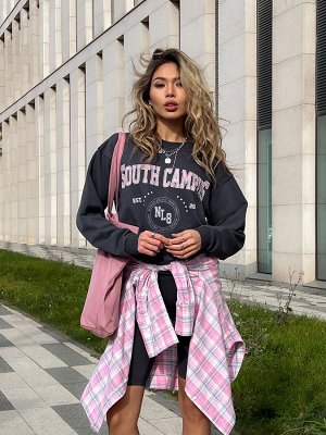 Свитшот свободного силуэта SOUTH CAMPUS