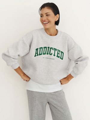 Утепленный свитшот оверсайз ADDICTED