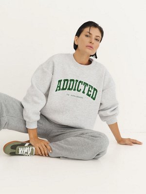 Утепленный свитшот оверсайз ADDICTED