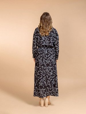 Костюм юбка и блузка (вискоза,лен)  №25-200-4