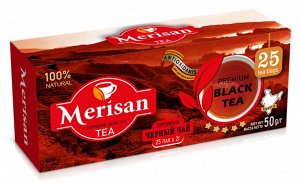 Чай MERISAN 25 пак.*2 гр. черный (САШЕ) 1/36