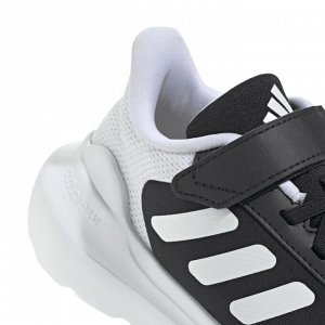 Adidas Tensaur Run 2.0 Kids - Легкие кроссовки с липучкой для детей 2-6 лет с отличной вентиляцией и аммортизацией, черно-белые