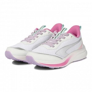 TIGORA Running Shoes WHPK - Беговые кроссовки для детей 6-12 лет, бело-розовые