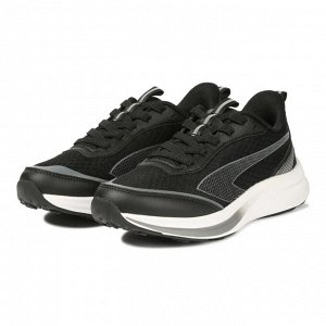 TIGORA Running Shoes BKSV - Беговые кроссовки для детей 6-12 лет, черный с серебром