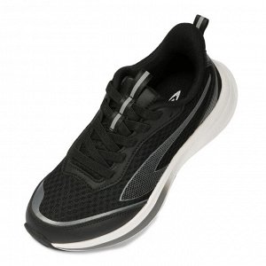 TIGORA Running Shoes BKSV - Беговые кроссовки для детей 6-12 лет, черный с серебром