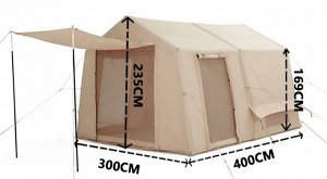 Надувная палатка для кемпинга [400х300х240см, PU3000мм, 40кг]