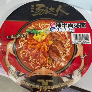 Лапша в стиле японского рамена Тонкацу, вкус острой говядины 130 г Китай