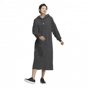 Adidas Warding loose-fit French terry dress - платье свободного кроя из французского трикотажа DARK GRAY