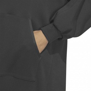 Adidas Warding loose-fit French terry dress - платье свободного кроя из французского трикотажа DARK GRAY