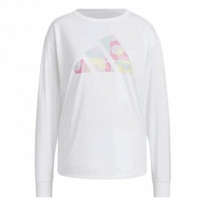 Adidas Long Sleeve Graphic T-Shirt - лонгслив с лого - White