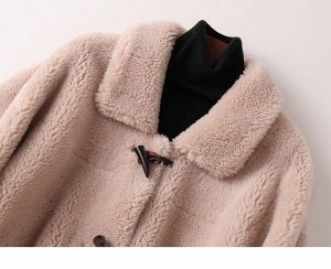 Пальто Пальто, оформленное длинными рукавами, овечья шерсть/полиэстер. Размер (обхват груди, длина рукава, длина изделия, см): S (118,44,74), M (122,45,75), L (126,46,76)