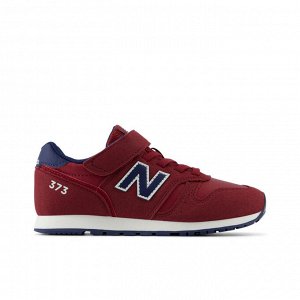 new balance YV373 VK2 - Популярные кроссовки с липучкой для детей 6-12 лет, красно-бордовые