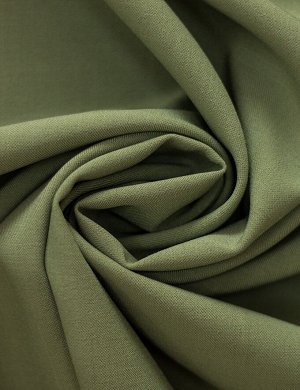 Ткань Костюмка За-а однотонная зеленый чай