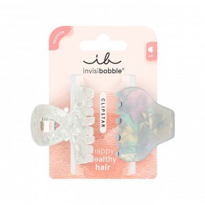 Заколка-крабик invisibobble CLIPSTAR Pearly Frost (размер М), 2 шт.