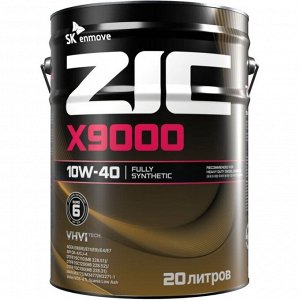 Масло моторное ZIC X9000 10w40, синтетическое, API CK-4/CJ-4, ACEA E4/E6/E7/E8/E9/E11, JASO DL-0/DH-1/DH-2, для дизельного двигателя, 20л, арт. 191200