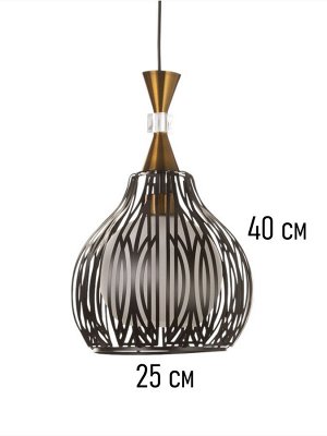 Светильник потолочный BayerLux Luise (линии), 1x40 Вт, Е27, 25x25x40 см