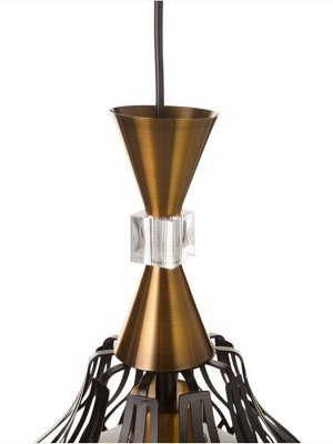 Светильник потолочный BayerLux Luise (линии), 1x40 Вт, Е27, 25x25x40 см