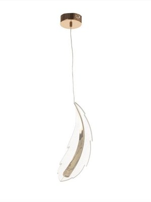 Люстра потолочная BayerLux Therese, 14 Вт, LED, 4000-6000К, золото, 35x13x13 см