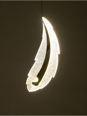 Люстра потолочная BayerLux Therese, 14 Вт, LED, 4000-6000К, золото, 35x13x13 см