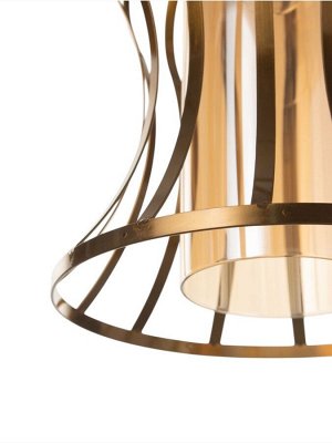 Светильник потолочный BayerLux Marlene, 1x40 Вт, Е27, латунь, 25x25x31 см