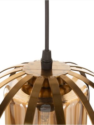 Светильник потолочный BayerLux Marlene, 1x40 Вт, Е27, латунь, 25x25x31 см