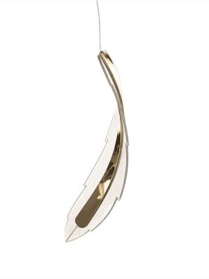 Люстра потолочная BayerLux Therese, 14 Вт, LED, 4000-6000К, золото, 35x13x13 см