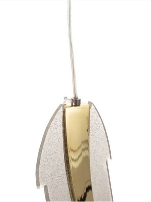 Люстра потолочная BayerLux Therese, 14 Вт, LED, 4000-6000К, золото, 35x13x13 см