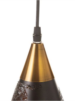 Светильник потолочный BayerLux «Рэдклифф» (Листья), 1x40 Вт, Е27, черный, 18x18x26+100 см