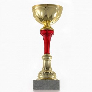 Кубок 131B, наградная фигура, золото, подставка камень, 24 см