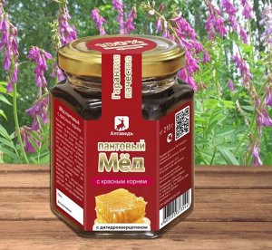 Пантовый мёд с красным корнем