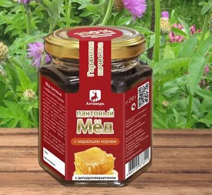 Пантовый мёд с маральим корнем