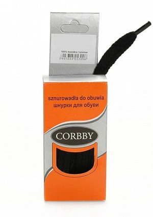 CORBBY- Шнурки 90см плоские черный