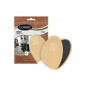 Полустельки стандартные CORBBY Half из натуральной кожи, телесные