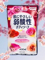 Мягкое мыло для тела ROCKET SOAP слабощелочное, с ароматом розы 400 мл