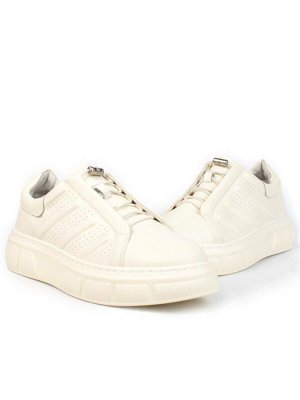 05-PDL256-2 LT. BEIGE Кроссовки женские (натуральная кожа)