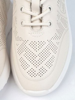05-DXT48-2 BEIGE Кроссовки женские (натуральная кожа)