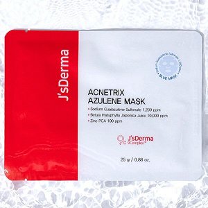 Успокаивающая маска с азуленом и березовым соком J'sDerma  Acnetrix Azulene Mask, 25гр