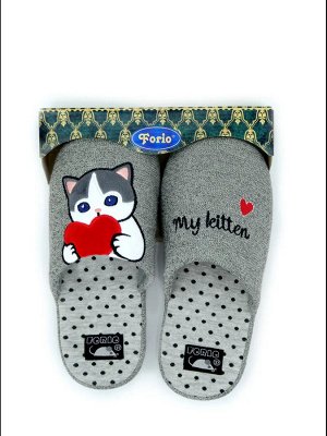 Тапочки женские с надписью My kitten