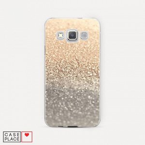 Силиконовый чехол Песок золотой рисунок на Samsung Galaxy A3