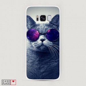 Силиконовый чехол Космический кот на Samsung Galaxy S8