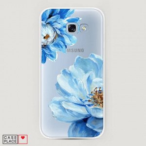 Силиконовый чехол Голубые клематисы на Samsung Galaxy A5 2017