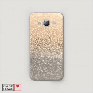 Пластиковый чехол Песок золотой рисунок на Samsung Galaxy J3 2016