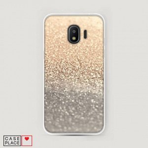 Силиконовый чехол Песок золотой рисунок на Samsung Galaxy J2 2018